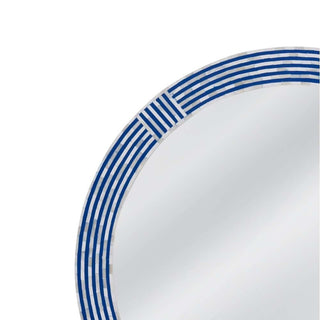 Blue Circle Wall Mirror