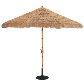 9' Auto Tilt Thatch Umbrella