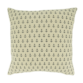 Anchor Appliqué Navy 18" Pillow