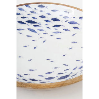 Enameled Wooden Bowl Medium