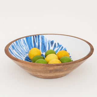 Nautilus Enameled Wooden Bowl Large