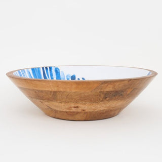 Nautilus Enameled Wooden Bowl Large