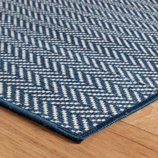 Herringbone 2x3' Washable Rug