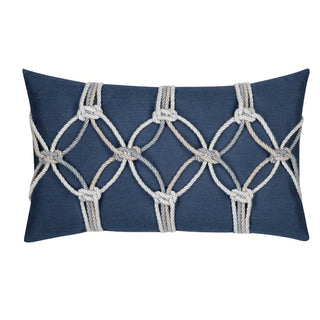 Indigo Rope Lumbar Pillow