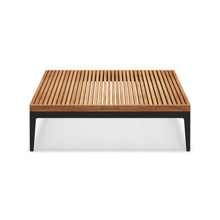 Grid Square Teak Top Coffee Table