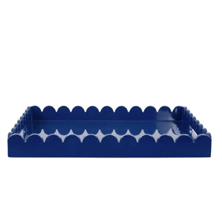 Scalloped Riviera Rectangle Tray