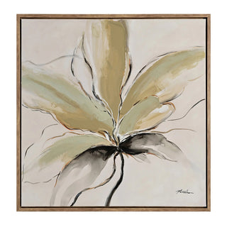 Taupe Floral Painting