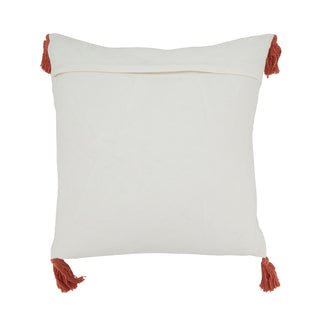 Embroidered Seashell Pillow