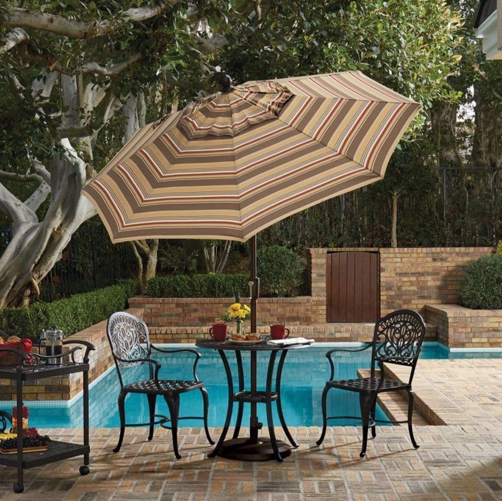 7.5 patio umbrella brown 7.5' Aluminium Tilt Umbrella – Island Trading Limited
