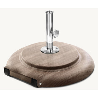 ACF 95lb Teak Umbrella Base w/ Wheels